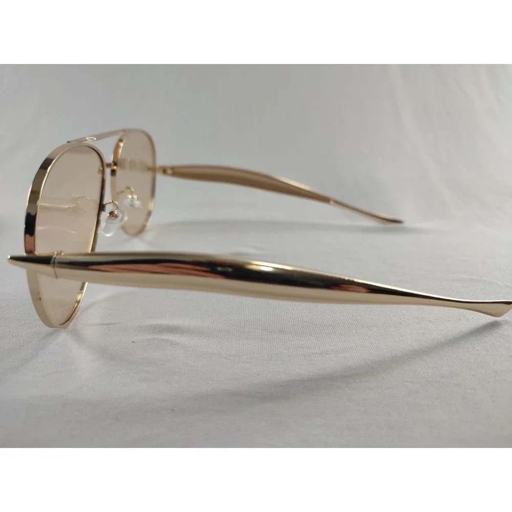 New Gold Aviator Sunglasses Brown Gradient Lens Metal Frame UV400 Pilot‎ Classic